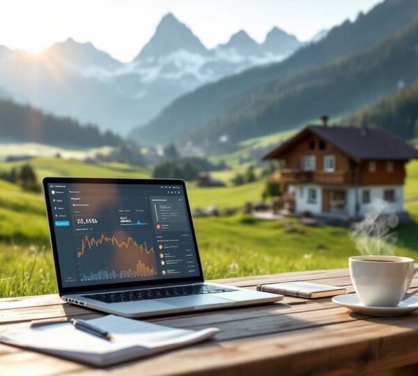 ecran posé sur table en extérieur